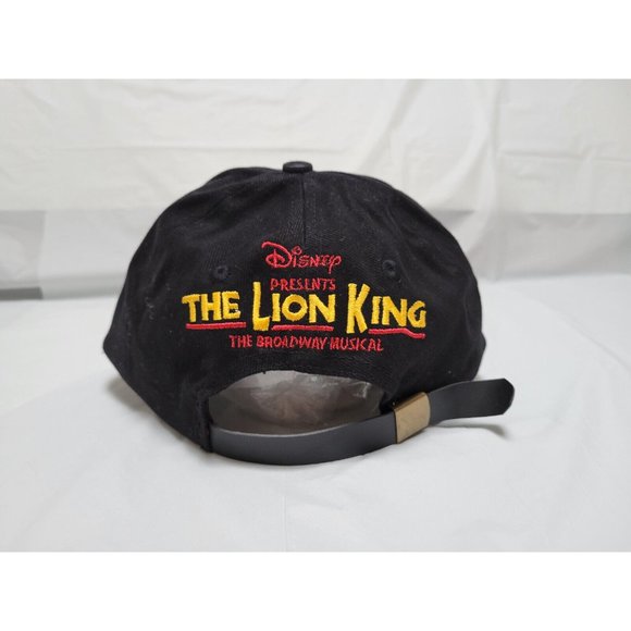 Vintage Disney Black Lion King Strap Back Embroidered Baseball Hat Cap N… - Picture 3 of 6